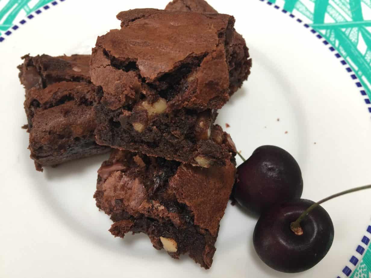 Cherry & Walnut Brownie Recipe - with Colombian Panela